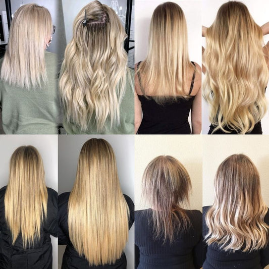 Platinum Blonde Tape In Hair Extensions 20” Double Drawn Remy Human Hair 50g Seamless Invisible Skin Weft Thick Full Ends Soft Smooth Tangle Free Waterproof Adhesive