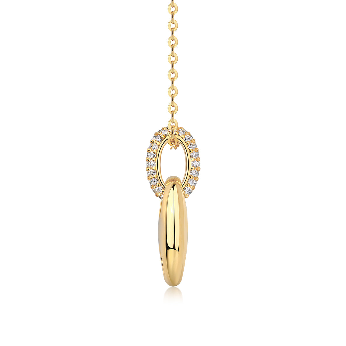 Cloud Roll And Cloud Spread - A Fashionable And Trendy Diamond Pendant Necklace Set With Moissanite S925 Sterling Silver And Gold Plating