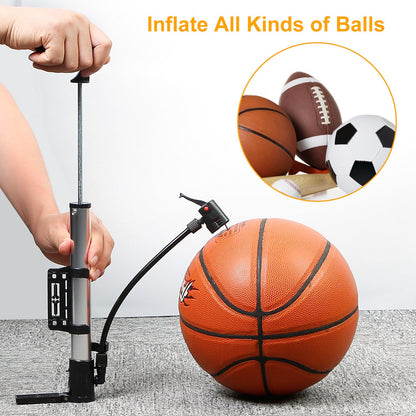 1Pc Mini Bike Inflator Portable Bicycle Tire Inflator Ball Air Inflating With Mount Frame For Mountain Road Bike