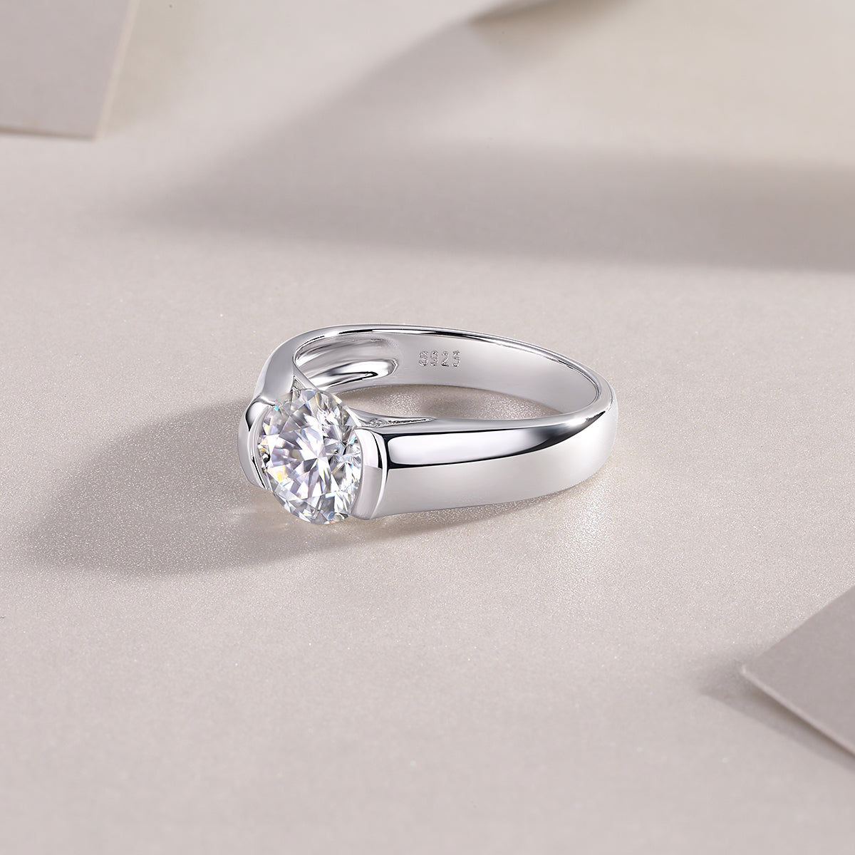 The Love Of Your Life Diamond Ring, Wedding Ring, Luxury Fashion Set With Moissanite Silver Ring
